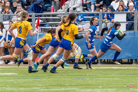RSEQ 2024 - Final Rugby Fem CEGEP - John Abbott (12) vs (21) Dawson - First Half