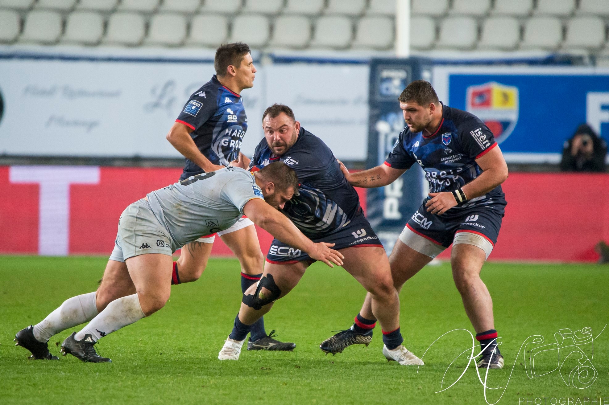 Eli EGLAINE - Vincent VIAL -  FC Grenoble Rugby - Provence - Rugby - PRO D2 - FC GRENOBLE (45) VS (10) Provence Rugby (#2024PROD1FCGPRR01) Photo by: Karine Valentin | Siuxy Sports 2024-01-04