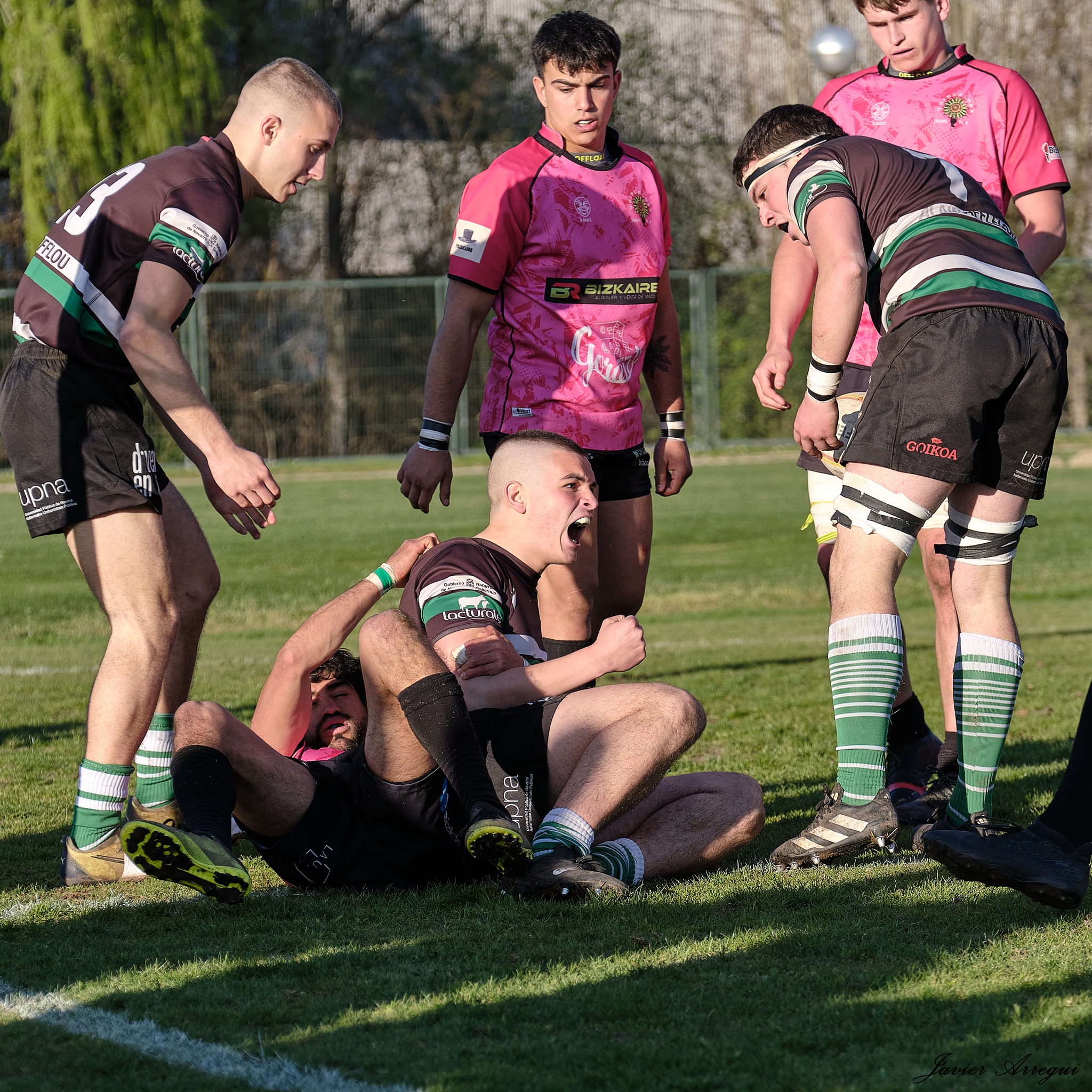 Alvaro BARREALES ALVES - Iñigo LEZA ZARATIEGUI -  La Única Rugby Taldea - Uribealdea Rugby Kirol Elkartea - Rugby - FER 2024 - DHB - La Unica RT (41) vs (9) Uribealdea Rugby - Reel 2 (#FER24DHBUNIURI02) Photo by: Javier Arregui | Siuxy Sports 2024-03-23