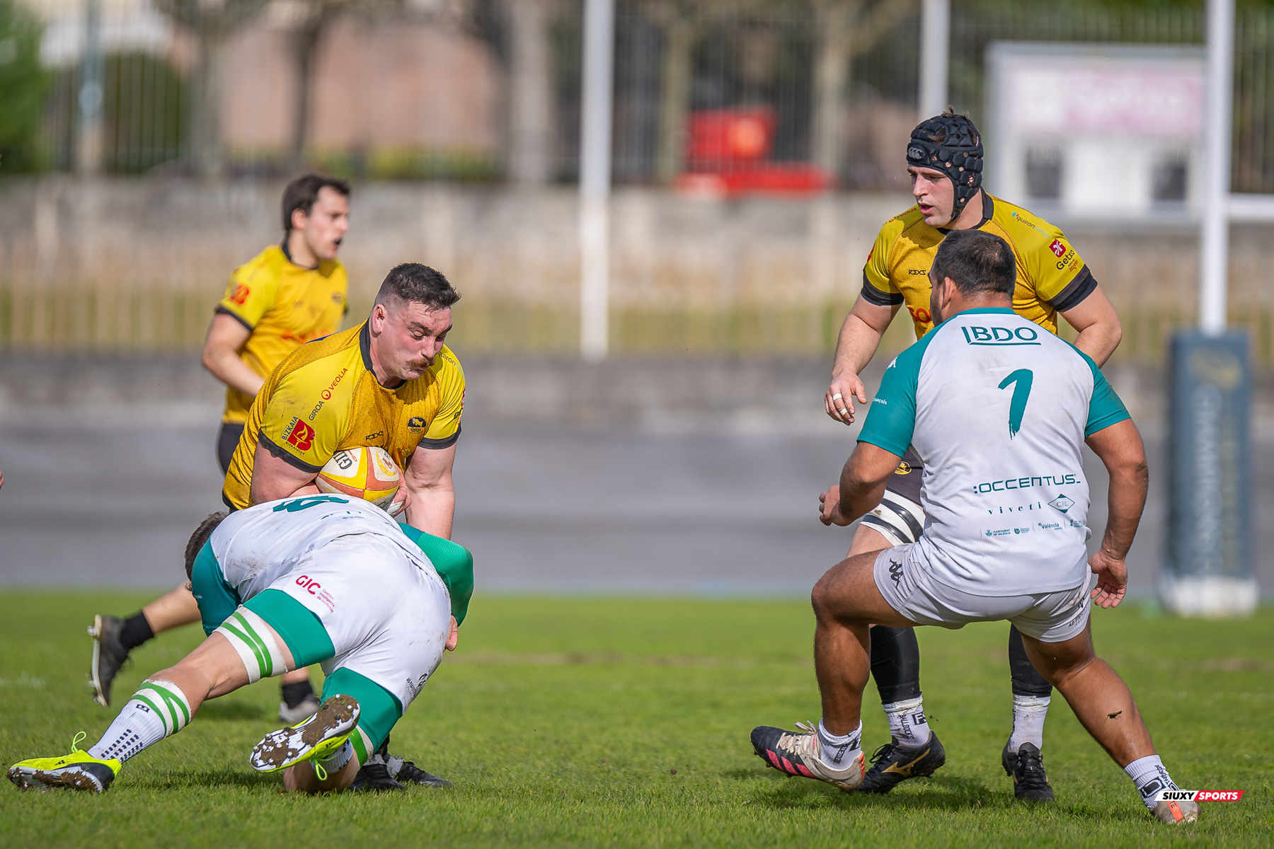 Angus RILEY KEEFE - Iker VIANA DE ARIÑO -  Getxo Artea Rugby Taldea - Rugby Club Valencia - Rugby - FER 2024 - DHB - Getxo RT (14) vs (16) Valencia RC (#FER24DHBGRTVRC01) Photo by: Fredy Monfoto | Siuxy Sports 2024-01-28