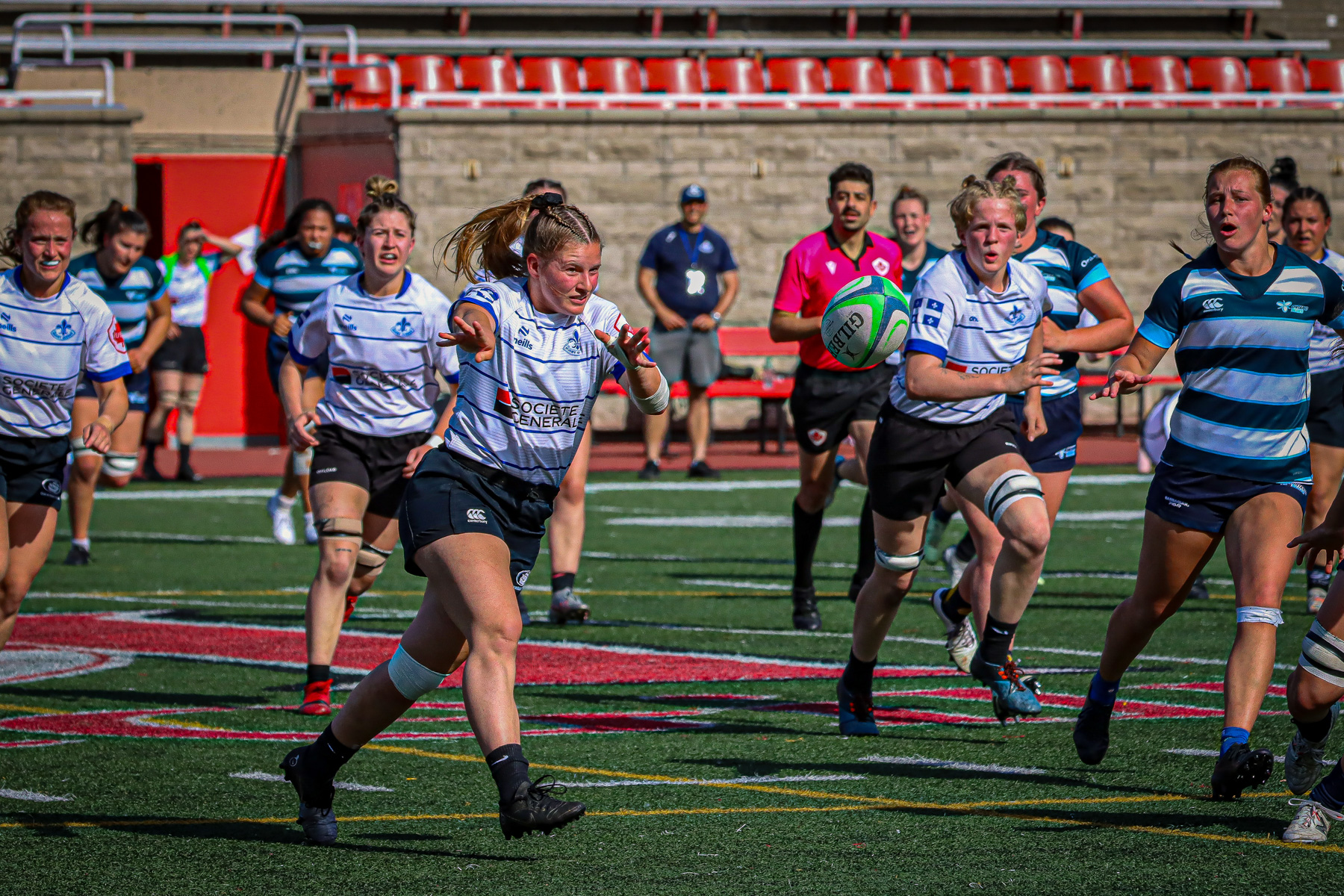 Sandrine FAUCHER -  Équipe féminine - Rugby Québec - Ontario Blues (w) - Rugby - QORC-CROQ 2024 - FINALS - QUÉBEC EST (37) VS (13) ONTARIO EST - 1ST POSITION - Reel Mayarts (#QORC24QCEONE16) Photo by: Photo Mayarts | Siuxy Sports 2024-06-01