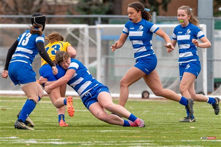 RSEQ 2024 - Final Rugby Fem CEGEP - John Abbott (12) vs (21) Dawson - First Half