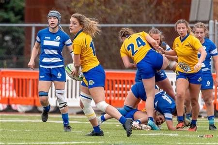 RSEQ 2024 - Final Rugby Fem CEGEP - John Abbott (12) vs (21) Dawson - First Half