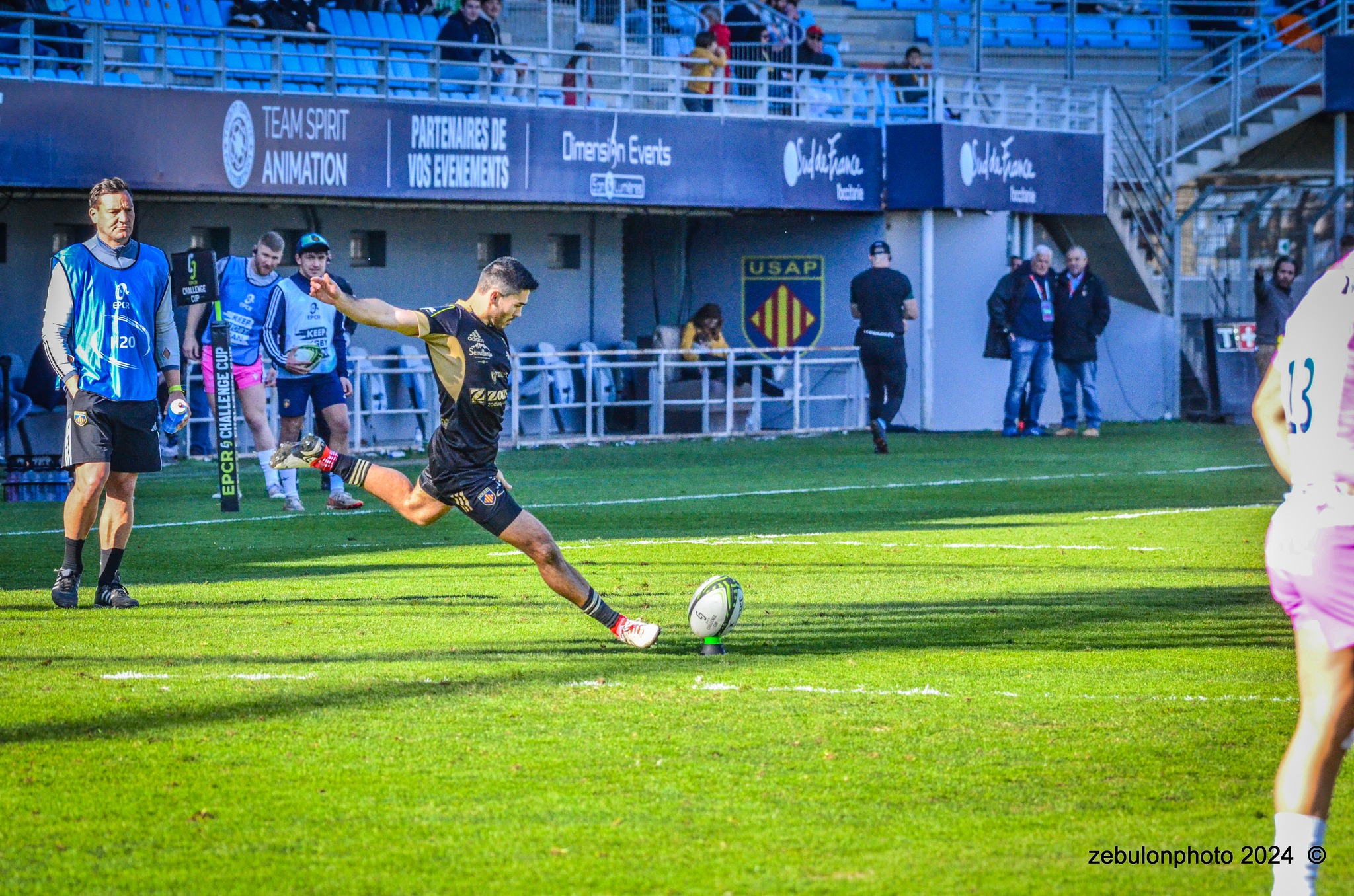  US Arlequins Perpignanais - Newcastle Falcons - Rugby - Challenge Cup - Perpignan (23) vs (32) Newcastle Falcons (#CC24USAPNF01) Photo by: Photo Zebulon | Siuxy Sports 2024-01-21