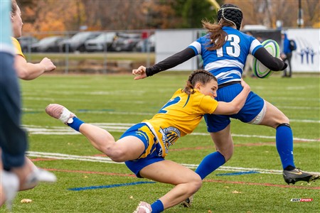 RSEQ 2024 - Final Rugby Fem CEGEP - John Abbott (12) vs (21) Dawson - First Half