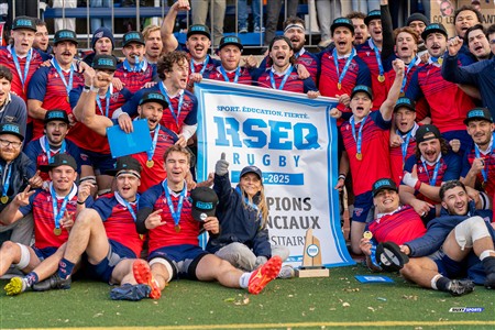 RSEQ 2024 - Finale Rugby Univ Masc - ETS vs Ottawa - Célébrations
