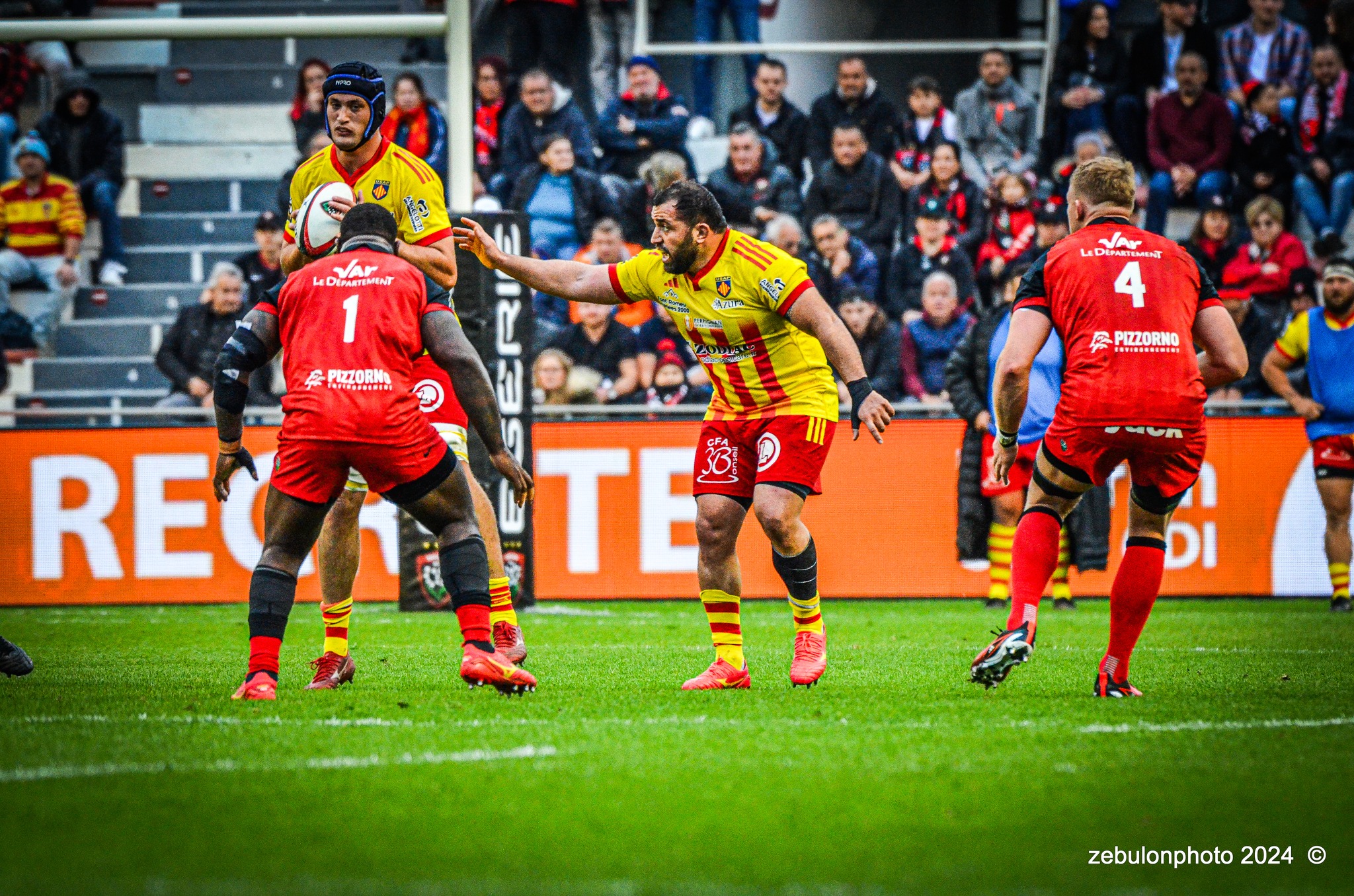  RC Toulonnais - US Arlequins Perpignanais - Rugby - TOP 14 - Toulon (44) vs (22) Perpignan (#TOP1424RCTUSAP03) Photo by: Photo Zebulon | Siuxy Sports 2024-03-02