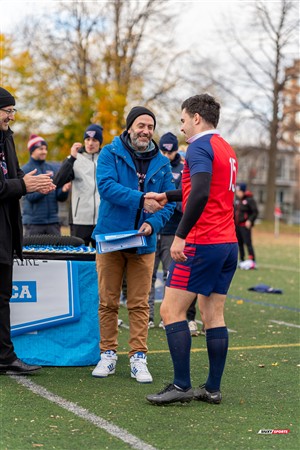 RSEQ 2024 - Finale Rugby Univ Masc - ETS vs Ottawa - Medailles ETS