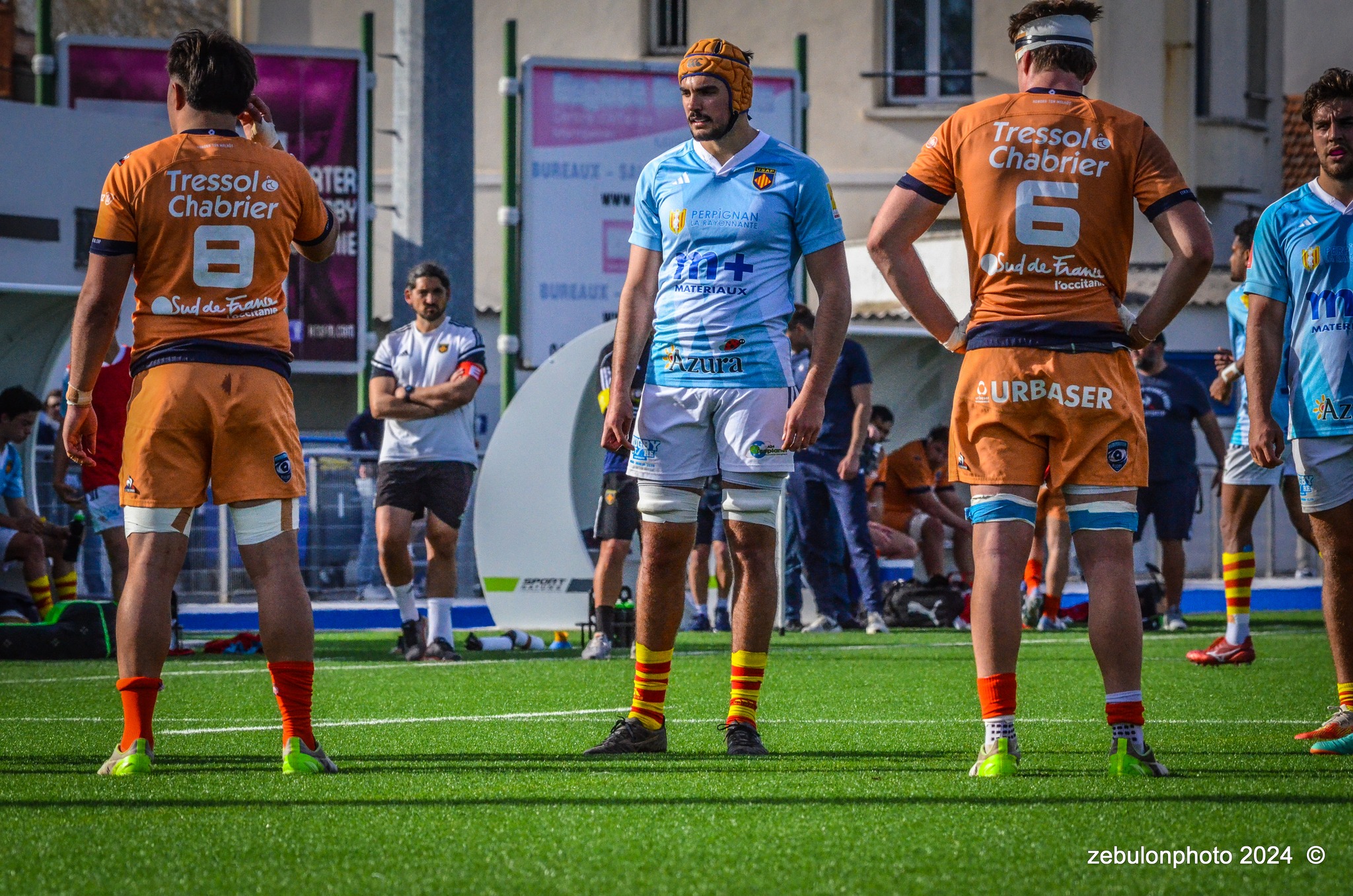  Montpellier Hérault Rugby - US Arlequins Perpignanais - Rugby - 2024 Espoirs - Montpellier (18) vs (7) Perpignan (#ESP24MHRUSAP03) Photo by: Photo Zebulon | Siuxy Sports 2024-03-16