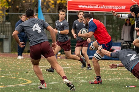 RSEQ 2024 - Finale Rugby Univ Masc - ETS (19) vs (14) Ottawa - 1 Mi-Temps Reel B