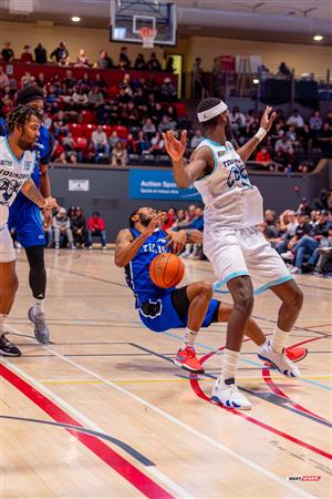 Mambi Diawara - Basketball - BSL - Montreal Toundra (109) vs (116) Kitchener Titans - First Half - Montreal - Kitchener Waterloo