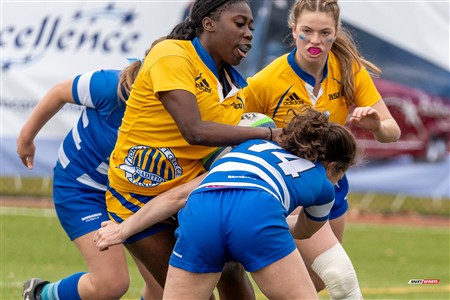 RSEQ 2024 - Final Rugby Fem CEGEP - John Abbott (12) vs (21) Dawson - First Half