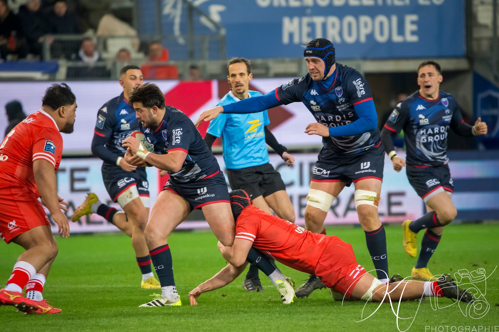  FC Grenoble Rugby - US Dax - Rugby - Pro D2 - FC Grenoble (24) vs (27) US Dax (#PD224FCGDAX01) Photo by: Karine Valentin | Siuxy Sports 2024-01-19