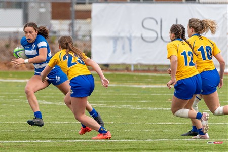 RSEQ 2024 - Final Rugby Fem CEGEP - John Abbott (12) vs (21) Dawson - First Half