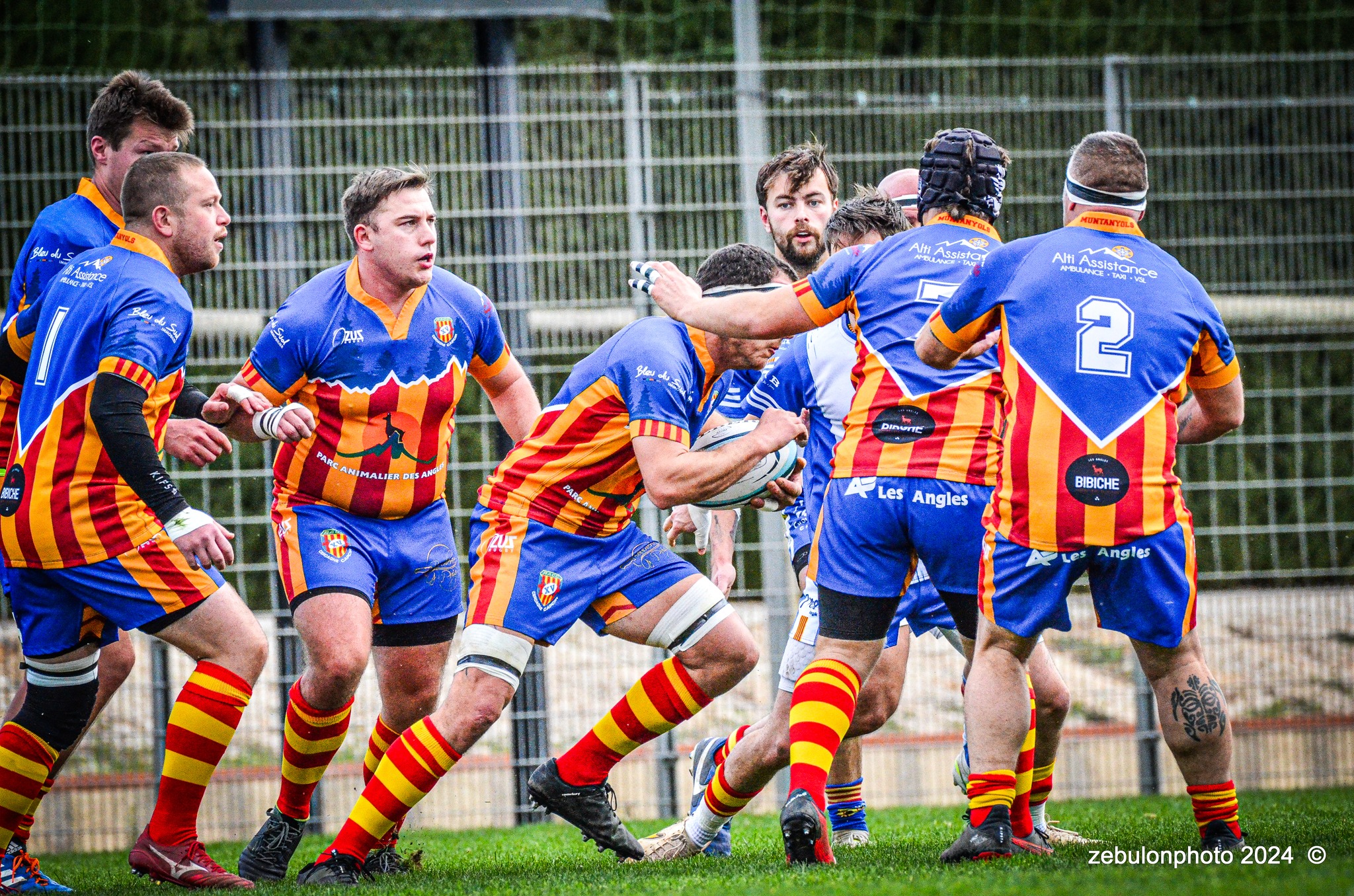  Cabestany Olympique XV - Rugby Athlétique Cerdagne Capcir - Rugby - Ligue Occitanie - Cabestany vs Cerdagne Capcir (#LO24CABRACC01) Photo by: Photo Zebulon | Siuxy Sports 2024-01-27