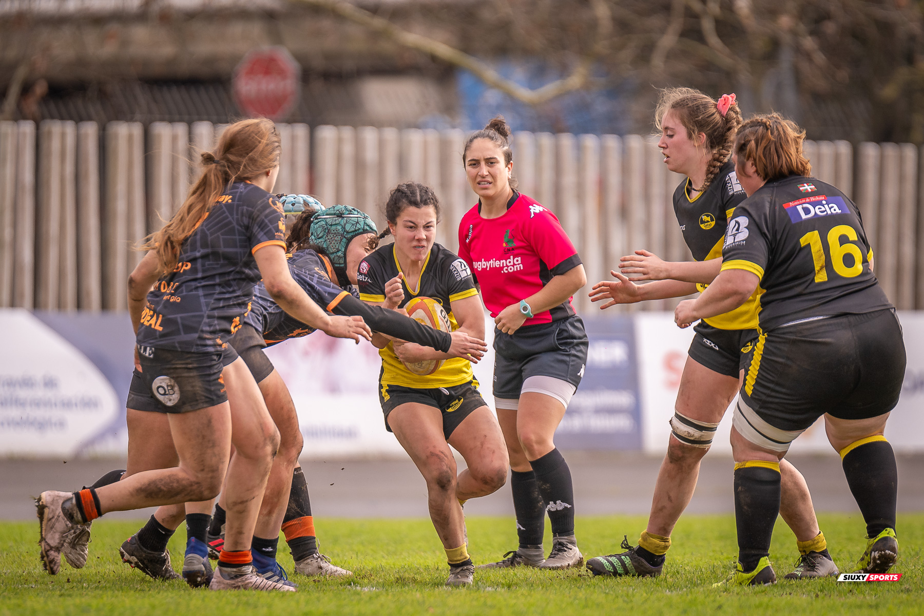  Getxo Artea Rugby Taldea - Club de Rugby Les Abelles - Rugby - FER 2024 - DHB F - Getxo Neskak Rt (19) vs (10) Les Abelles (#FER24DHBGNABE02) Photo by: Fredy Monfoto | Siuxy Sports 2024-02-04