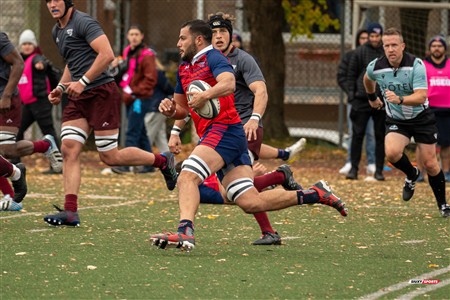 RSEQ 2024 - Finale Rugby Univ Masc - ETS (19) vs (14) Ottawa - 1 Mi-Temps Reel B