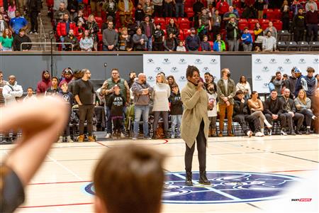 Soulyne Michel - Basketball - TBL - Montreal vs Sudbury - Before the Match and Half Time Show - Montreal - Sudbury