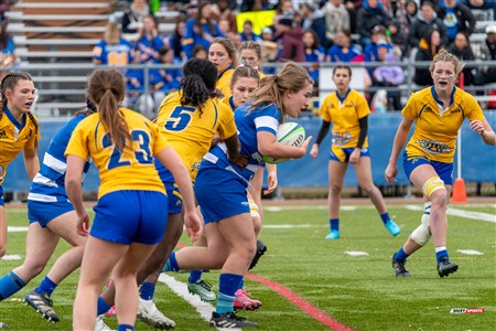RSEQ 2024 - Final Rugby Fem CEGEP - John Abbott (12) vs (21) Dawson - First Half