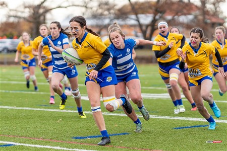 RSEQ 2024 - Final Rugby Fem CEGEP - John Abbott (12) vs (21) Dawson - Second Half