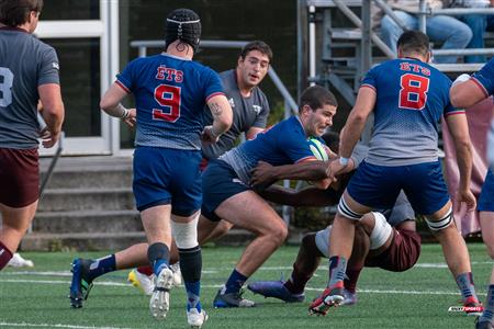 RSEQ 2024 - Rugby Univ. Masc - Ottawa U (18) vs (16) ETS - 1st Half