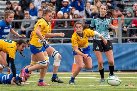 RSEQ 2024 - Final Rugby Fem CEGEP - John Abbott (12) vs (21) Dawson - First Half