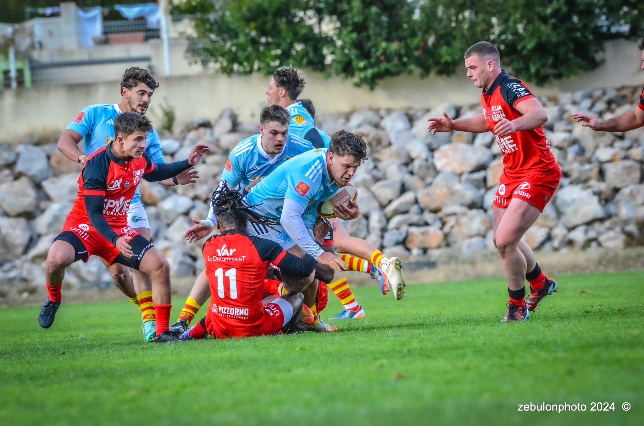  US Arlequins Perpignanais - RC Toulonnais - Rugby - Espoirs - USAP vs RCT (#ESP24USAPRCT02) Photo by: Photo Zebulon | Siuxy Sports 2024-02-10