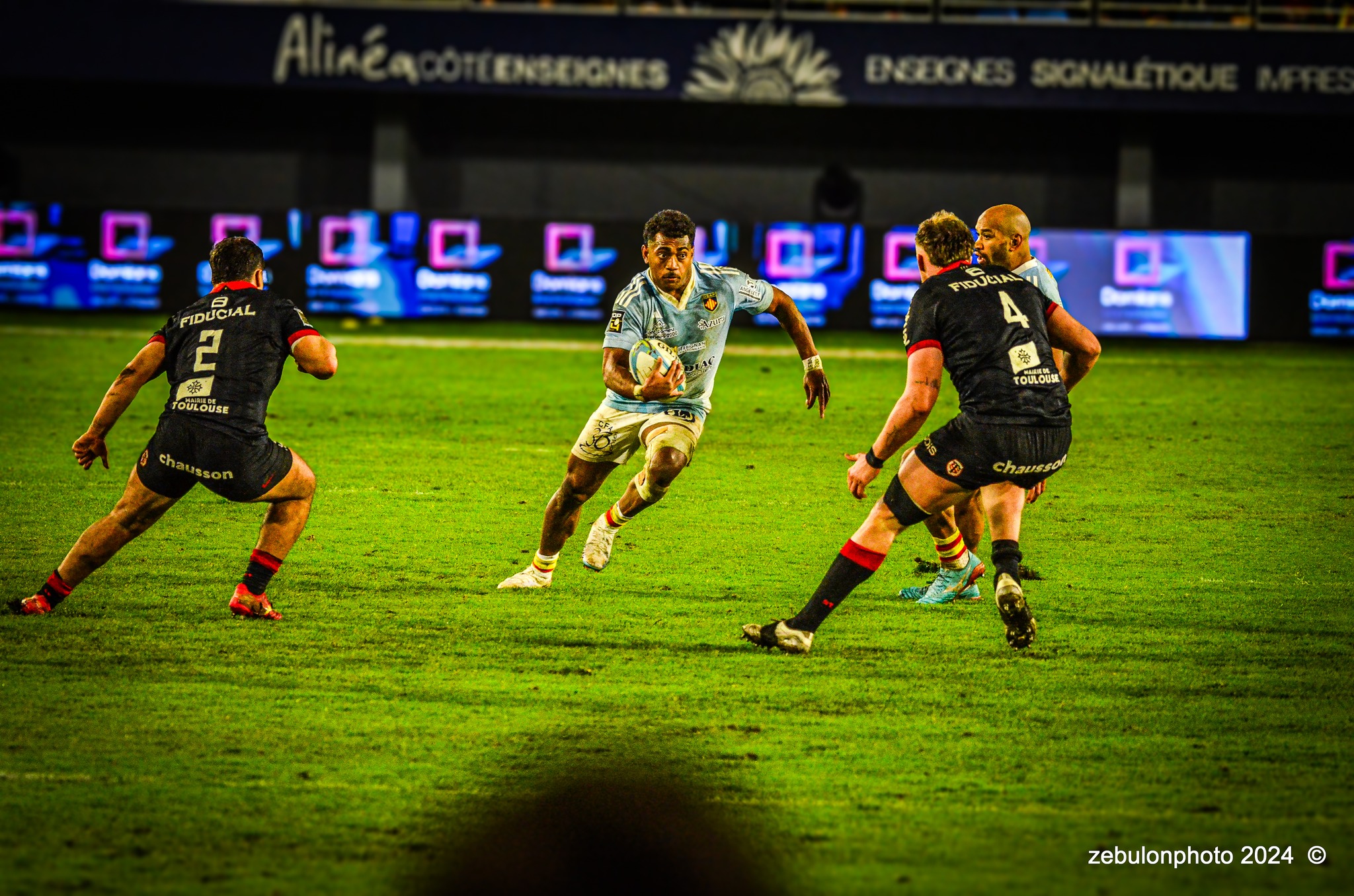  US Arlequins Perpignanais - RC Toulonnais - Rugby - TOP 14 - Perpignan (27) vs (17) RC Toulonnais (#TOP1424USAPRCT03) Photo by: Photo Zebulon | Siuxy Sports 2024-03-09