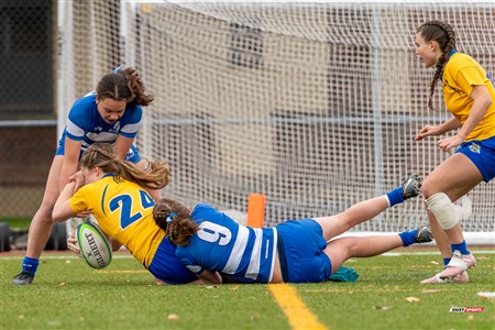 RSEQ 2024 - Final Rugby Fem CEGEP - John Abbott (12) vs (21) Dawson - First Half