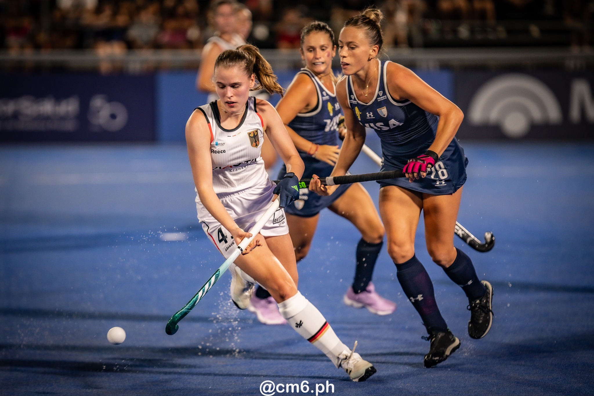 Julieta JANKUNAS -  Selección femenina de hockey sobre césped de Argentina - Germany women's national field hockey team - Field hockey - FIH Pro League Fem 2023-2024 - Argentina (3) vs (1) Germany (#FIHPF24ARGGER02) Photo by: Christian Mas | Siuxy Sports 2024-02-16