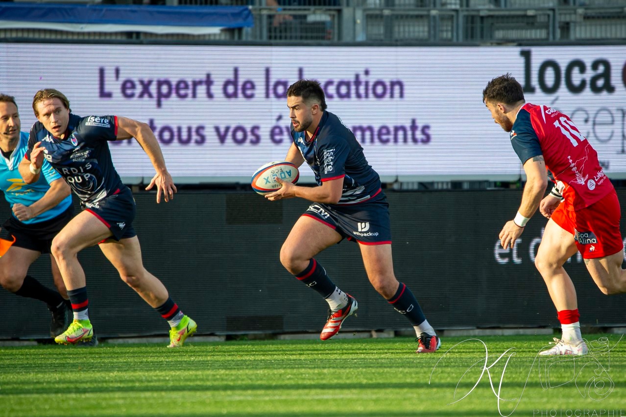 Romain TROUILLOUD -  FC Grenoble Rugby - Stade Aurillacois - Rugby - FFR - 2024 PRO D2 - FC Grenoble (55) vs (10) Aurillac (#PD224T14FCGAUR04) Photo by: Karine Valentin | Siuxy Sports 2024-04-12