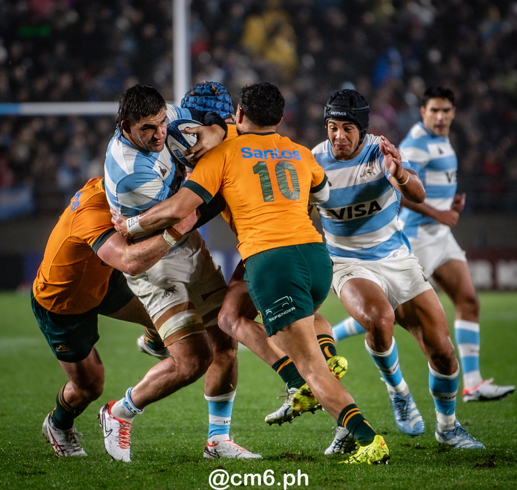 Santiago CHOCOBARES -  Selección Argentina de Rugby XV - Australia national rugby union team (M) - Rugby - Rugby Championship 2024 - Argentina Pumas (19) vs (20) Australia Wallabies (#CHAMP24R3ARGAUS) Photo by: Christian Mas | Siuxy Sports 2024-08-31