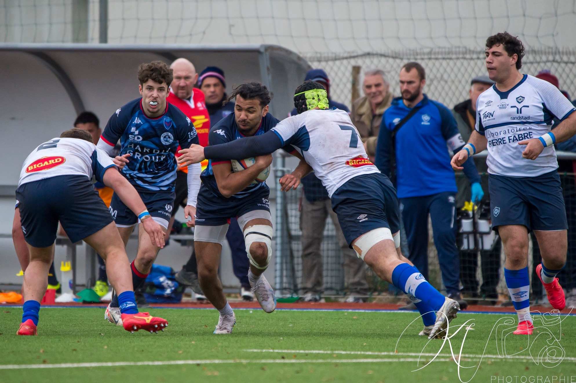 Jibril BOUKANOUCHA - Melvin RATES -  FC Grenoble Rugby - Castres Olympique - Rugby - 2024 Espoirs - FC Grenoble (53) vs (32) Castres Olympique (#ESP24FCGCAS02) Photo by: Karine Valentin | Siuxy Sports 2024-02-17