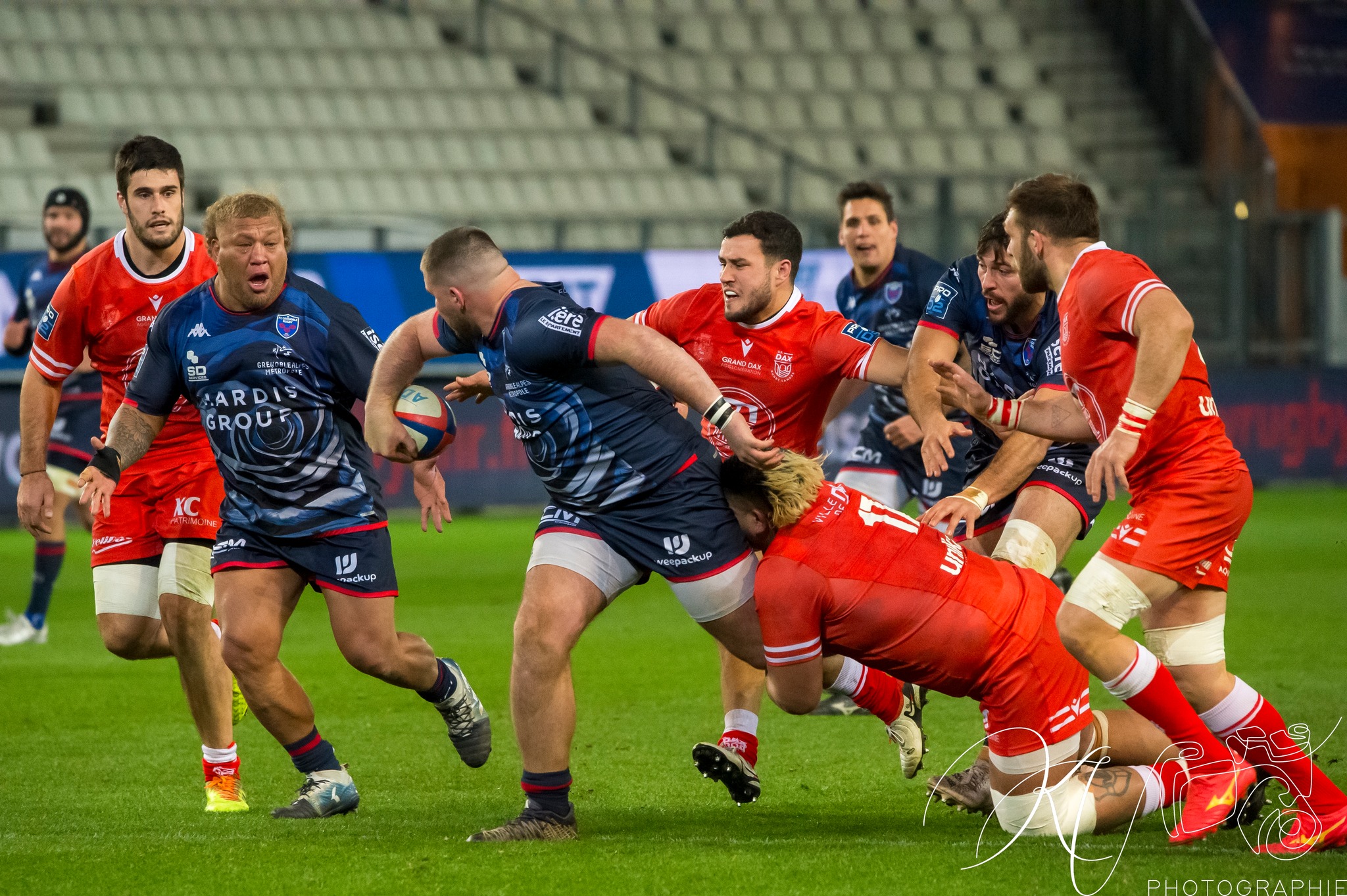 Siua HALANUKONUKA -  FC Grenoble Rugby - US Dax - Rugby - Pro D2 - FC Grenoble (24) vs (27) US Dax (#PD224FCGDAX01) Photo by: Karine Valentin | Siuxy Sports 2024-01-19