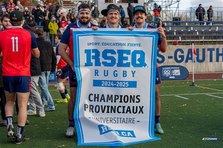 RSEQ 2024 - Finale Rugby Univ Masc - ETS vs Ottawa - Célébrations