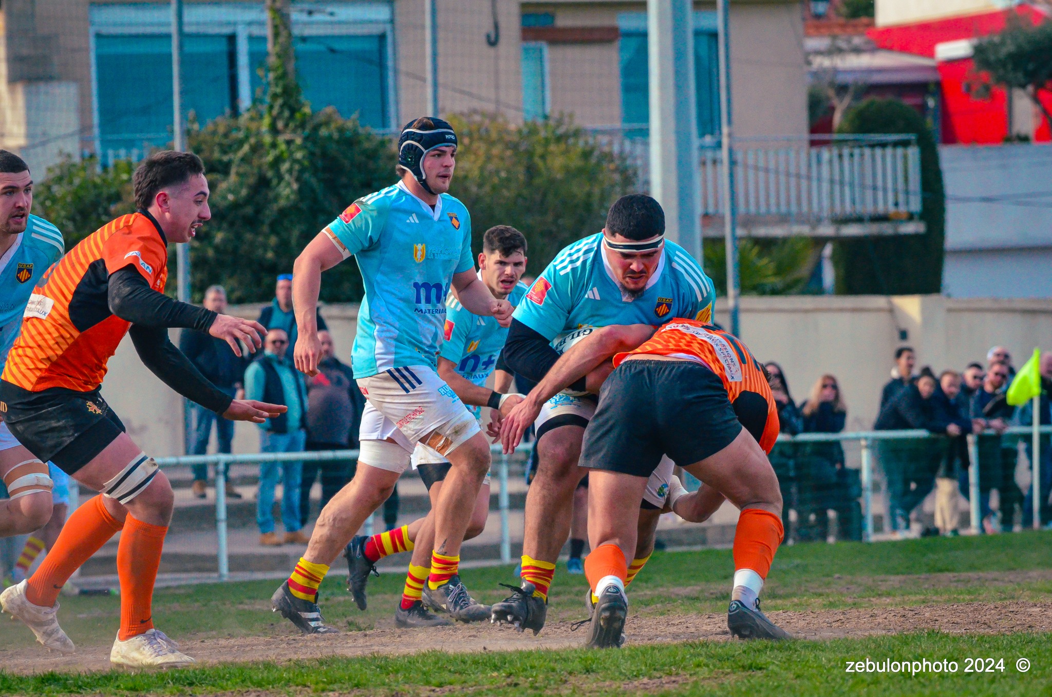  Racing Club Narbonnais - US Arlequins Perpignanais - Rugby - Espoirs - Narbonne vs USAP (#ESP24RCNUSAP02) Photo by: Photo Zebulon | Siuxy Sports 2024-02-17