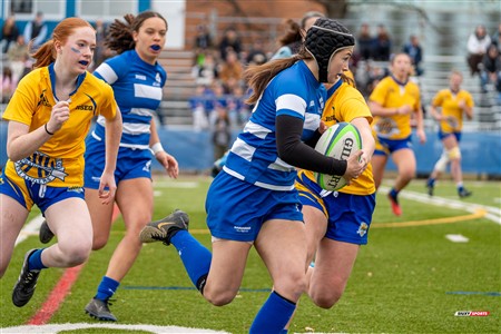 RSEQ 2024 - Final Rugby Fem CEGEP - John Abbott (12) vs (21) Dawson - First Half