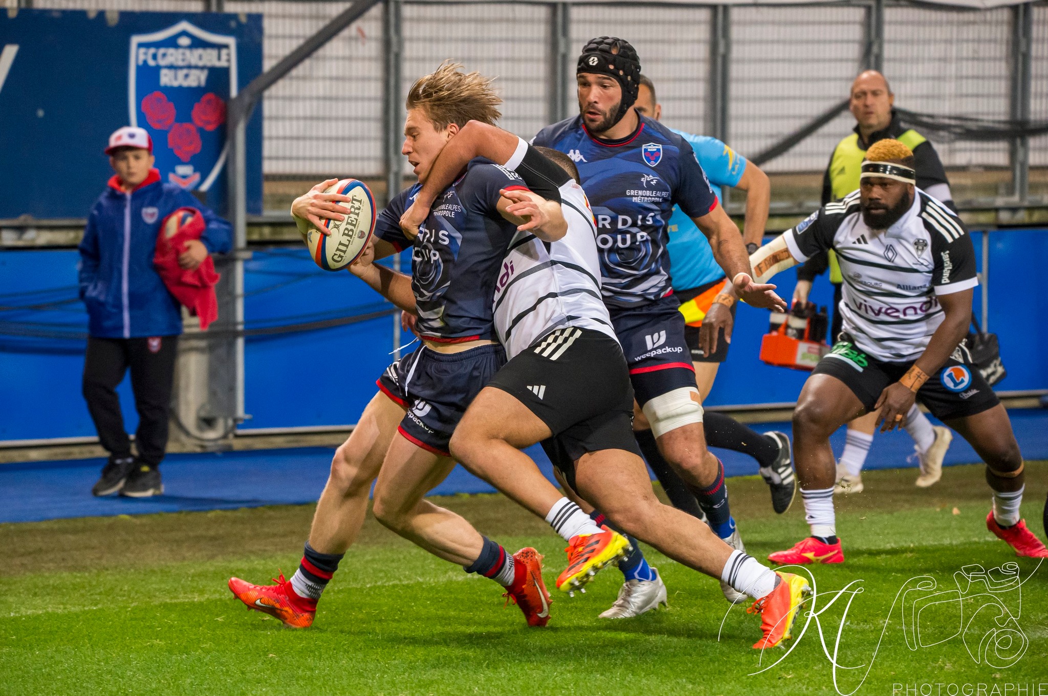 Steeve BLANC-MAPPAZ - Wilfried HULLEU -  FC Grenoble Rugby - CA Brive - Rugby - Pro D2 - FC Grenoble (40) vs (29) CA Brive (#PD224FCGBRI02) Photo by: Karine Valentin | Siuxy Sports 2024-02-15