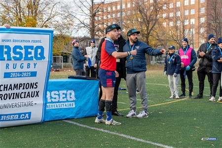 RSEQ 2024 - Finale Rugby Univ Masc - ETS vs Ottawa - Medailles ETS