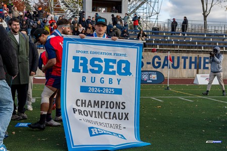 RSEQ 2024 - Finale Rugby Univ Masc - ETS vs Ottawa - Célébrations