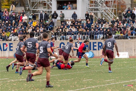 RSEQ 2024 - Finale Rugby Univ Masc - ETS (19) vs (14) Ottawa - 1 Mi-Temps Reel B