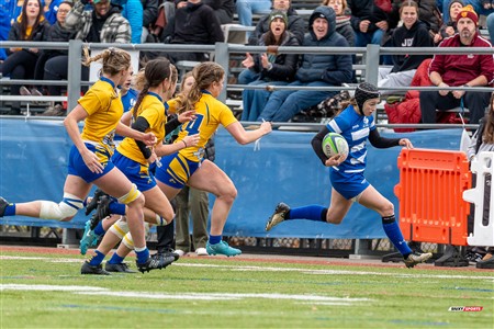 RSEQ 2024 - Final Rugby Fem CEGEP - John Abbott (12) vs (21) Dawson - First Half