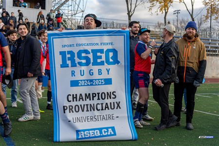 RSEQ 2024 - Finale Rugby Univ Masc - ETS vs Ottawa - Célébrations