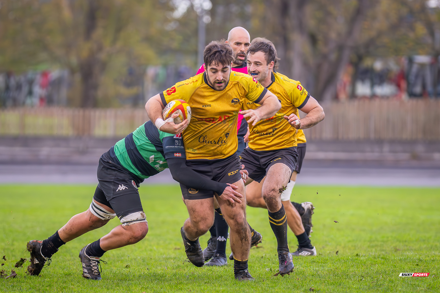 Jon Ander CALVO DE LA QUINTANA - Gonzalo PEREZ AGRASAR -  Getxo Artea Rugby Taldea - Gernika Rugby Taldea - Rugby - FER 2023 - DHB - Getxo Artea RT (24) vs (20) Universitario Bilbao Rugby (#FER23DHBGETGER11) Photo by: Fredy Monfoto | Siuxy Sports 2023-11-25