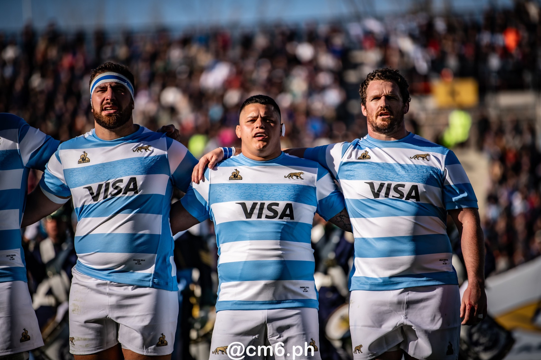 Eduardo BELLO - Thomas GALLO - Julián MONTOYA -  Selección Argentina de Rugby XV - Équipe de France de rugby à XV - Rugby - 2024 - Los Pumas - Argentina (13) vs (28) Francia (#2024PUMFRA07) Photo by: Christian Mas | Siuxy Sports 2024-07-06