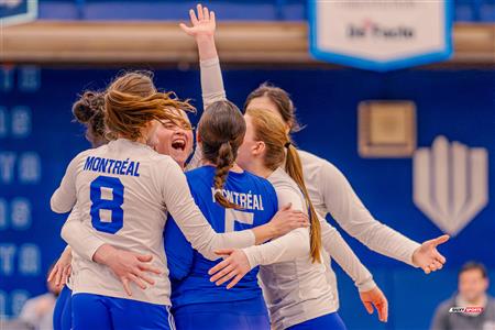 RSEQ - 2024 Volley F - UQAM (1) vs (3) U. de Montréal
