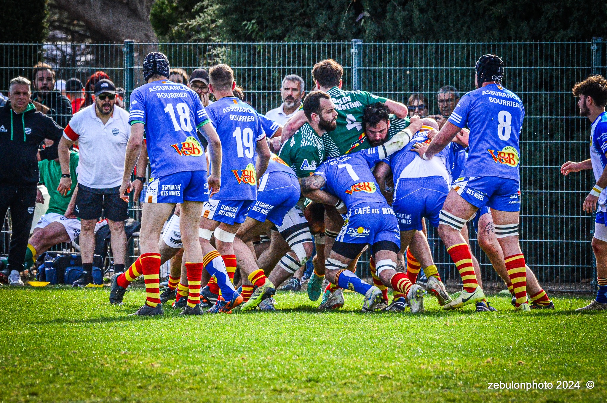  Cabestany Olympique XV - RC Ponteilla - Rugby - FFR Reg3 - Cabestani (15) vs (25) Ponteilla (#FFR24R3CABPON03) Photo by: Photo Zebulon | Siuxy Sports 2024-03-17