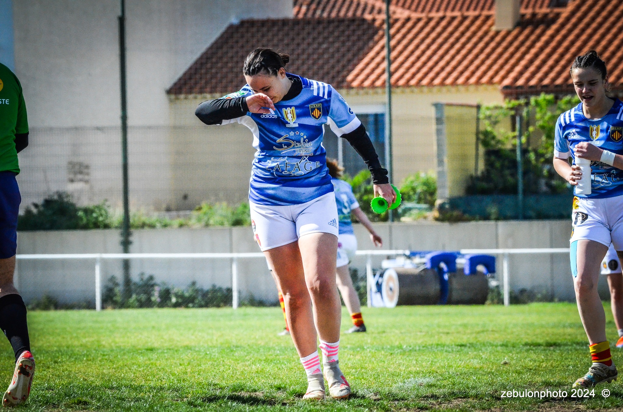 US Arlequins Perpignanais - RO Castelnaudary - Rugby - FFR 2024 - Fed 2 Fém - USAP XV (55) vs (7) RO Castelnaudary     (#FFR24F2FPERCAS03) Photo by: Photo Zebulon | Siuxy Sports 2024-03-30