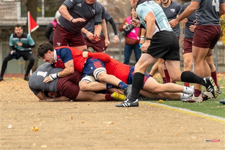 RSEQ 2024 - Finale Rugby Univ Masc - ETS (19) vs (14) Ottawa - 1 Mi-Temps Reel B
