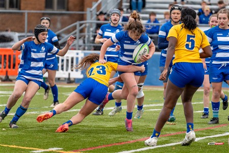 RSEQ 2024 - Final Rugby Fem CEGEP - John Abbott (12) vs (21) Dawson - First Half